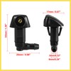 PARSKILO 4pcs Car Front Windshield Wiper Washer Nozzle for Honda