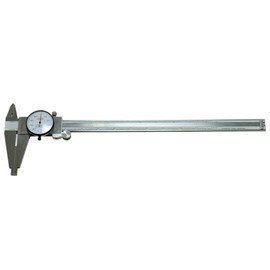 SHARS 12" Long Range Stainless Steel Dial Caliper New [±0.0015 Accuracy, 0.001 Graduation] 303-1311 R)