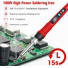 Soldering Iron Kit, 100W LED Digital Solder Gun kits with