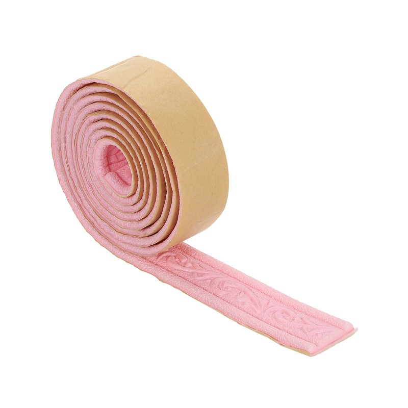 HARFINGTON 3D Wall Edging Self-Adhesive 90"x1.57" Flexible Peel and Stick