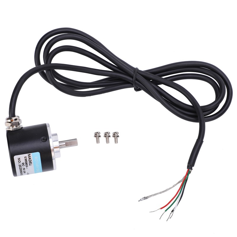 Encoder 5‑24V DC AB 2 Phase Incremental Rotary Solid Shaft