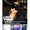 ARniwer Bluetooth Music Eye Mask Wireless Bluetooth Speaker with Crystal