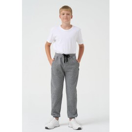 Kids Boys Sweatpants Pants Fleece 3 Pack Athletic Joggers Sweat Pant with Zipper Pocket Fall Winter Clothes Outfits Black/Grey/Dark Grey Size 18-20