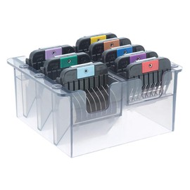 Wahl 1247-7440 Colour Coded Stainless Steel Attachment Combs in a Storage Box 3mm, 6mm, 10mm, 13mm, 16mm, 19mm, 22mm, 25mm