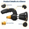 Garden Hose Spray Nozzle for Cleaning – Variable Spray Water