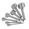 7pcs /set DIY Leather Carft Half Round Punch Belt End