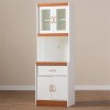 Baxton Studio Laurana Kitchen Cabinet and Hutch in White and