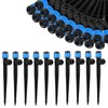 60 Pcs Water Irrigation Drippers, MSDADA Adjustable 360 Degree Fan