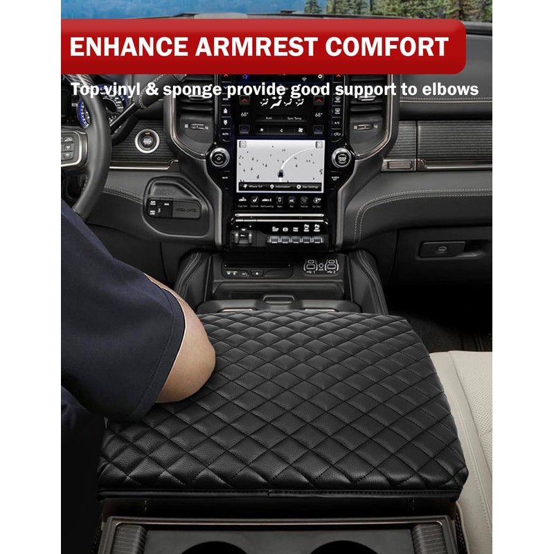KBH Center Console Armrest Cover for Dodge Ram 1500 2500