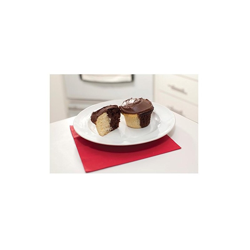 Love Cooking Company Mrs. Fields(TM) Half-N-Half Cupcake Pan-12 Cavity 16-inch