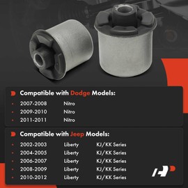 A-Premium 2 x Front Lower Control Arm Bushing Kit, Compatible with Jeep Liberty 2002-2012 & Dodge Nitro 2007-2011