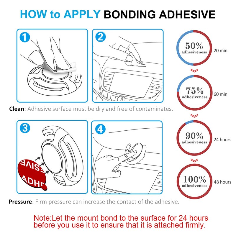 PKYAA 8 Pack Sticky Adhesive Compatible with Socket Base, Double-Sided
