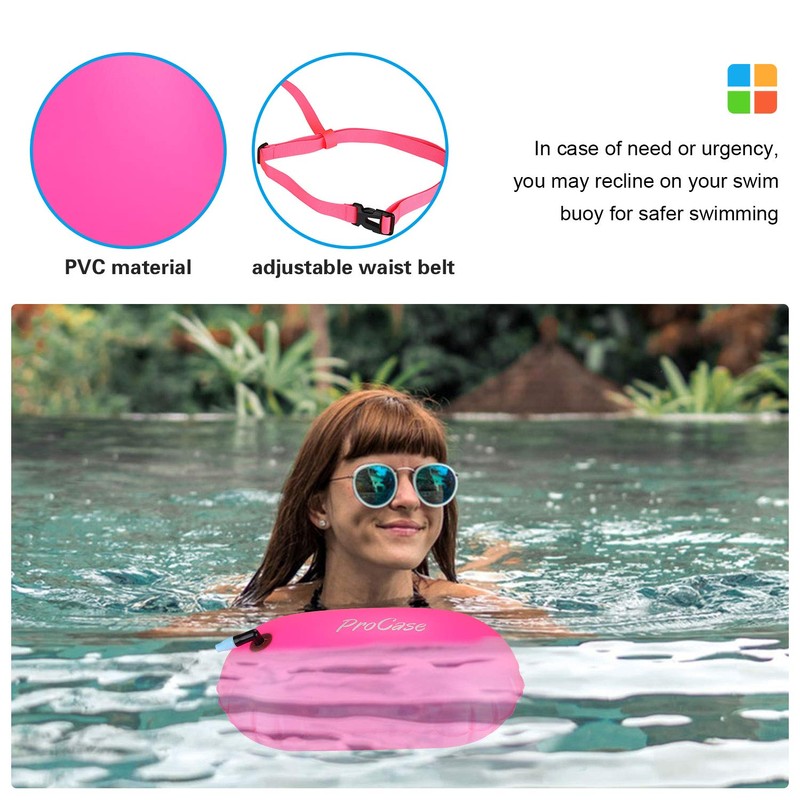 ProCase Swim Buoy Float, Swimming Bubble Safety Float with Adjustable
