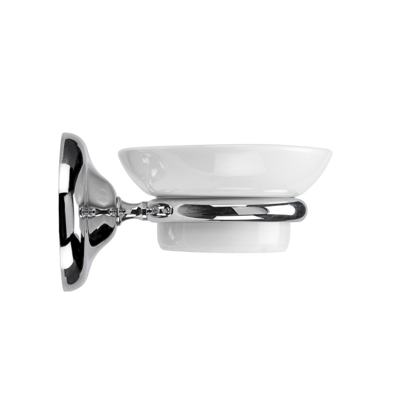 Croydex Flexi-Fix Grosvenor Chrome Easy to Fit Soap Dish ,