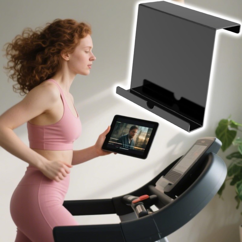 Treadmill Book Holder,Treadmill Laptop Holder - Rack Desk Mount Clamp