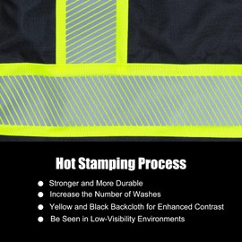 FONIRRA High Visibility Reflective Jackets for Men Waterproof ANSI Class 3 Safety Jackets Hi Vis Work Construction Bomber Coats