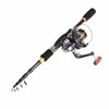 Fishing Rod Kit Carbon Fiber Telescopic 1.8m Fishing Pole and