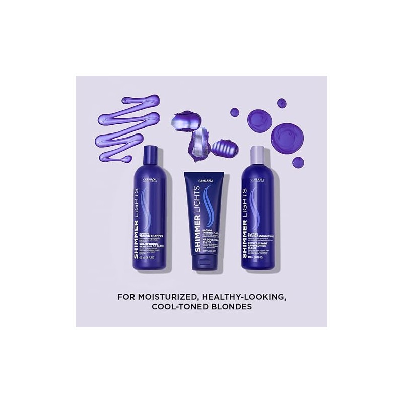 Clairol Open Line Shampoo Acondicionador Morado Shimmer Lights, 236 ml