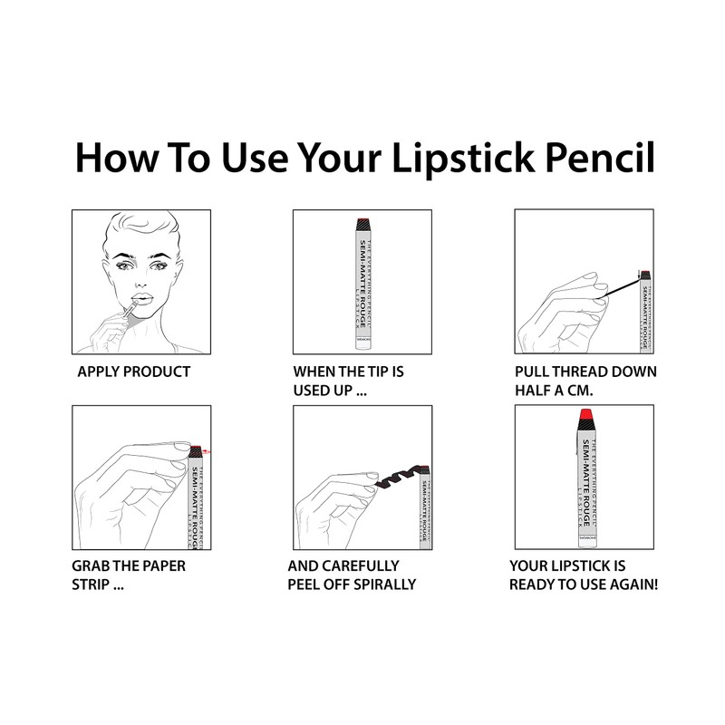 Judith August The Everything Pencil - Semi Matte Rouge Lipstick