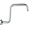 BRIGHT SHOWERS 13 Inch Shower Head Extension Arm with Flange