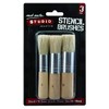 Mont Marte Studio Essentials-Stencil Brushes Set 3 PK. Size 6,8,10