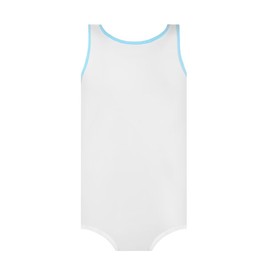 Landofgenie Men's Sleeveless Vest Bodysuit One-Piece Pyjamas Cotton Onesie Romper for Adults, White
