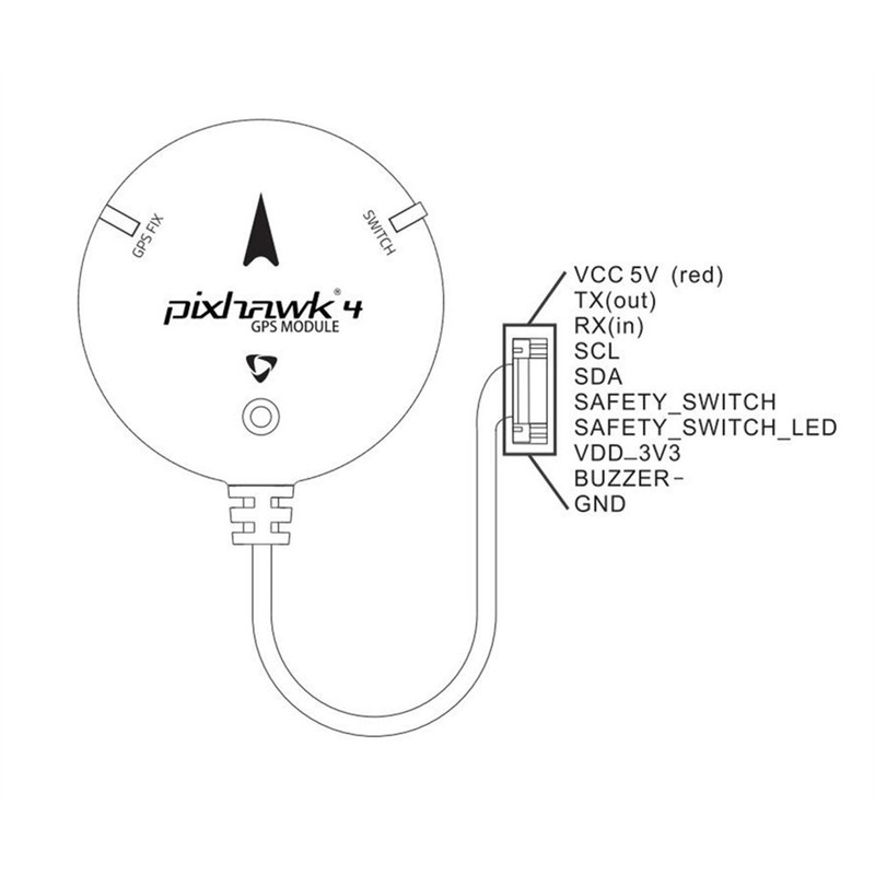GPS Module Compass LED Indicator for Pixhawk 4 Flight Controller