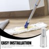 Gatuida 2pcs Broom Handle Threaded End Handle Tips for Metal