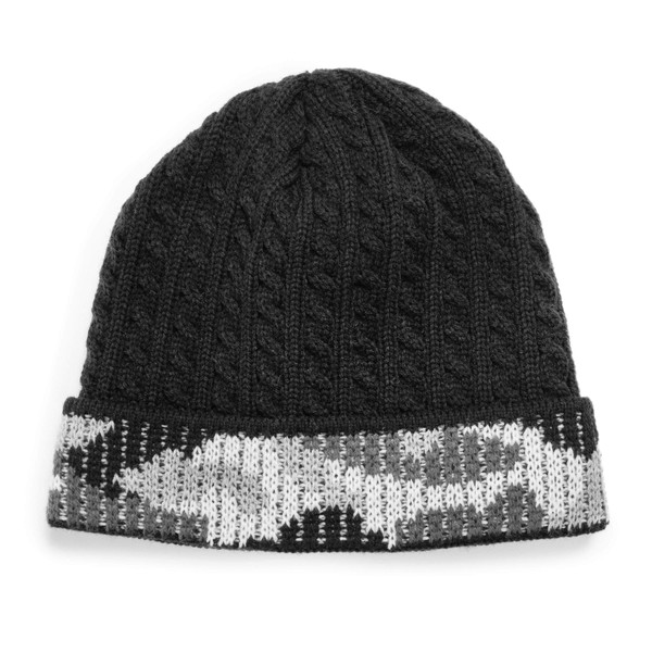 Muk Luks Men's Camo Cuff Cap, Ebony, OSFM