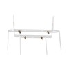 4 Pairs of Flower Box Holders, White, Standard H-Shape Box
