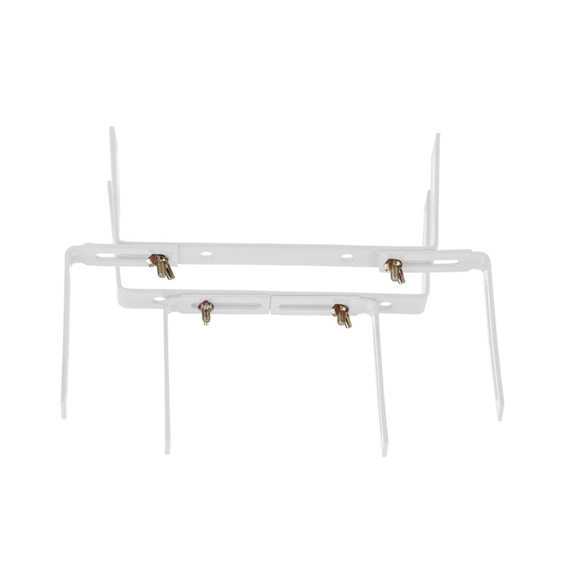 4 Pairs of Flower Box Holders, White, Standard H-Shape Box