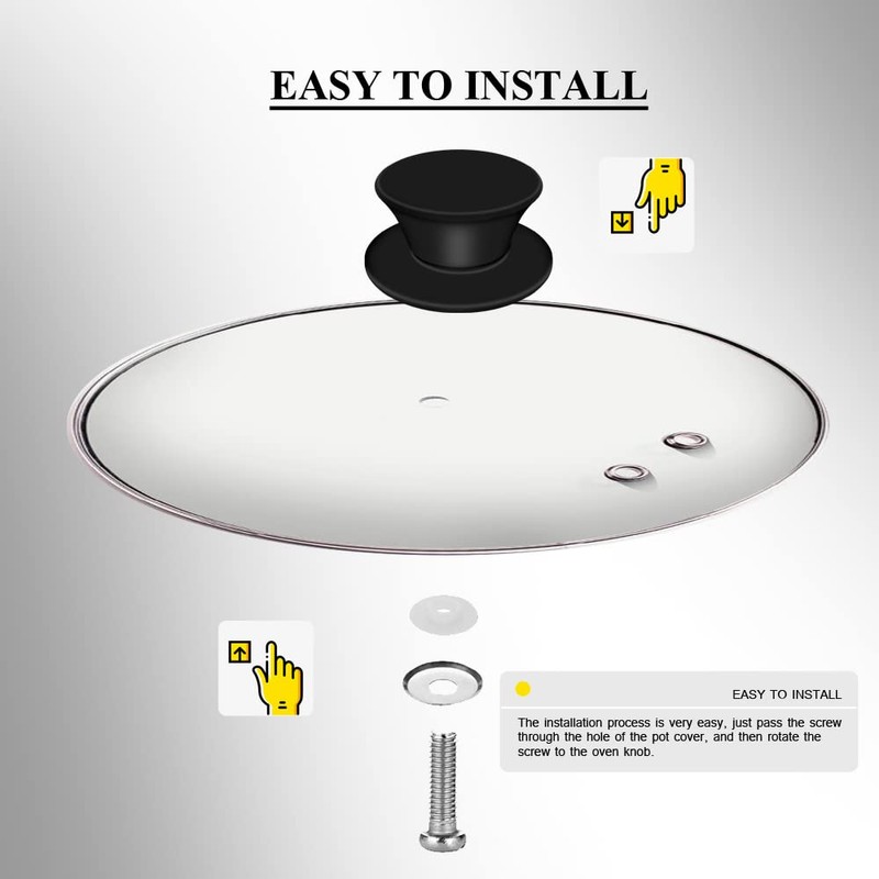 Pot Lid Knob Replacement Silicone Universal Pan Lid Holding Handles,