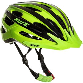 AWE AWEAir™ In Mould Adult Bike/E-Bike Helmet 55-58cm Black/Green FREE 5 YEAR CRASH REPLACEMENT*