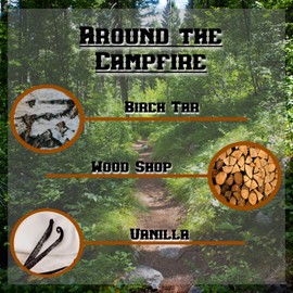 Outdoor Beards 1 oz Beard Oil | Infused Beard Oil to Support Beard Softness & Beard Growth | Naturally Scented Oil for Beard Care | Daily Use Beard Oil (Around the Campfire)