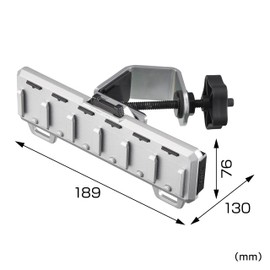 Tajima SFS-MCHLD6 Safety System for Stepladders, Clamp Type, Metal, 6 Rungs, Rotation Lever, Angle Adjustment Function, Automatic Locking Mechanism, Impact Resistant Heavy Duty Metal Type