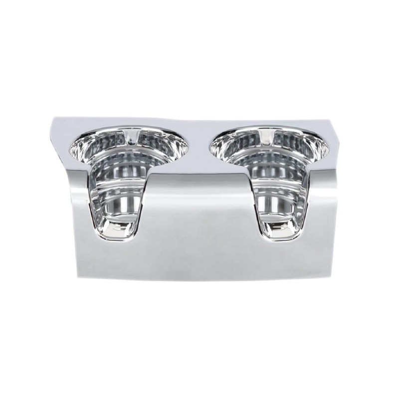 Chrome Plastic Cup Holder 2006+ Fits Kenworth W900/T800 Also fits