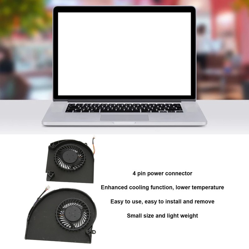 Laptop Cooling Fan Good Heat Dissipation 4 Pin Power Connector