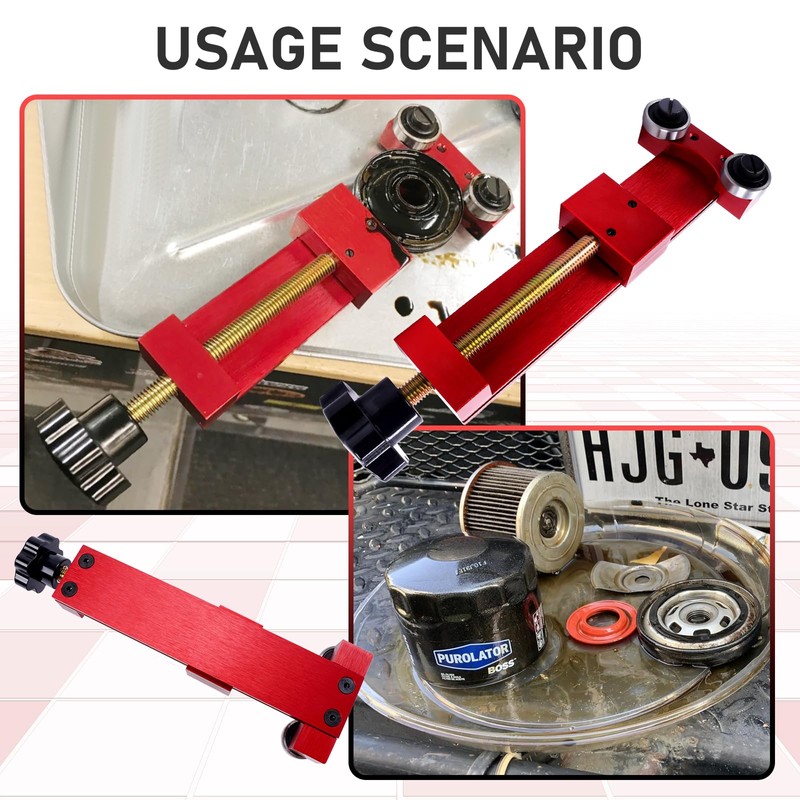 Gelessy 66490 Oil Filter Cutter with Vise Jaws, Adjustable Oil
