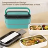 Lunch Box Double Layer Microwave Safe Leakage Proof Stainless Steel