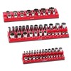Magnetic Socket Organizer Set 8PCS Socket Trays Blue & Red