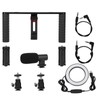 PULUZ Rabbit Cage Tripod Metal Mount with Ring Light Mic
