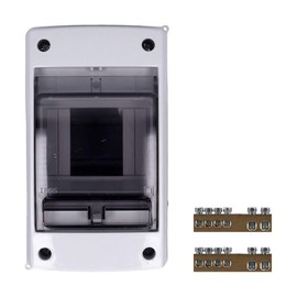 Surface-Mounted Moisture-Proof Distributor 1 Row IP65 With Transparent Door 2-4 Modules Distribution Box Small Distribution Box Fuse Box