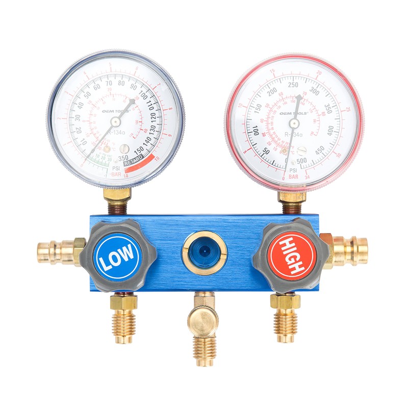 OEMTOOLS 24527 R134a Manifold Gauge Set, Automotive AC Manifold Gauge