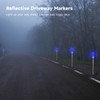 Joyibay 5 PCS Solar Powered Driveway Markers, Solar Warming Landscape