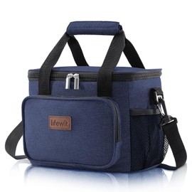 Lifewit Large Lunch Bag Insulated Lunch Box Soft Cooler Cooling Tote for Adult Men Women, Dark Blue 12-Can (9L)
