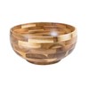 Lipper International Acacia Round Serving Bowl for Pasta, Fruits, Salads,