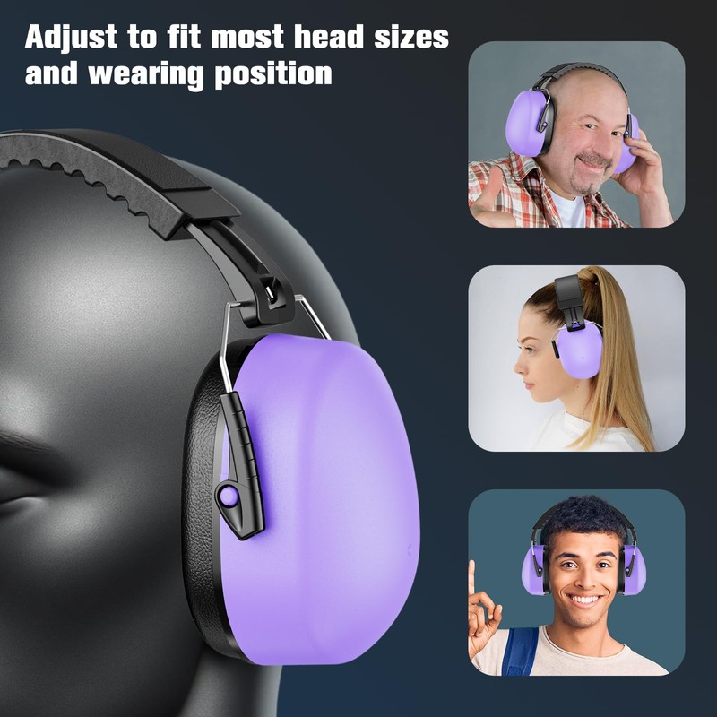 ProCase 2 Pack Ear Muffs for Noise Reduction SNR 32dB/NRR