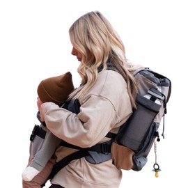 Hatcher Packs Adventure Pack: 40L Backpack and Baby Carrier Designed for Active Parents - Great for Hiking, Travel, Outdoors, and Everyday Use - Hip-Healthy Certified and Lightweight