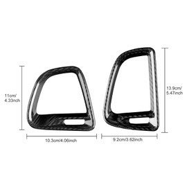 AIRSPEED for Challenger Air Condition Outlet Vent Frame Cover Carbon Fiber Center Console Trim Accessories for Dodge Challenger 2015-2023