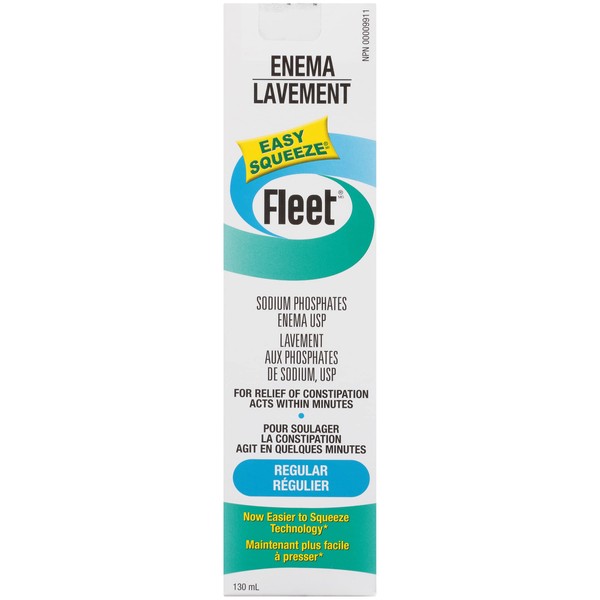 Fleet Saline Enema - 1 Count (130ml) - Laxatives for Constipation Relief
